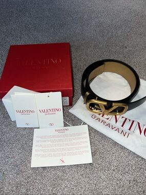 Reversible Vlogo Signature Belt In Glossy Calfskin 40 Mm